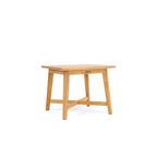 Table d'appoint carrée d'extérieur Winston en teck naturel 24 pouces