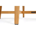 Table d'appoint carrée d'extérieur Winston en teck naturel 24 pouces