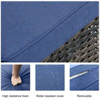 Fauteuil à bascule pivotant en osier Pocassy PE