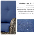 Fauteuil à bascule pivotant en osier Pocassy PE