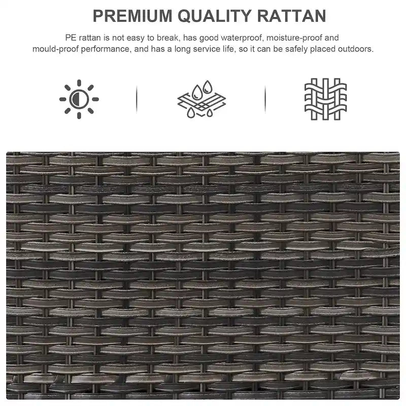 Fauteuil à bascule pivotant en osier Pocassy PE