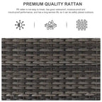 Fauteuil à bascule pivotant en osier Pocassy PE