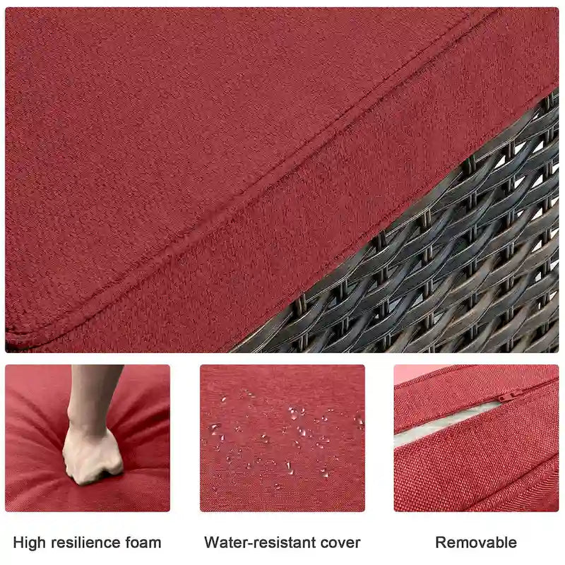 Fauteuil à bascule pivotant en osier Pocassy PE