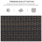 Fauteuil à bascule pivotant en osier Pocassy PE