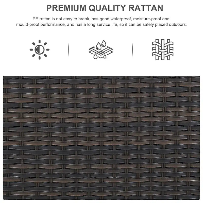 Fauteuil à bascule pivotant en osier Pocassy PE