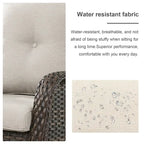 Fauteuil à bascule pivotant en osier Pocassy PE