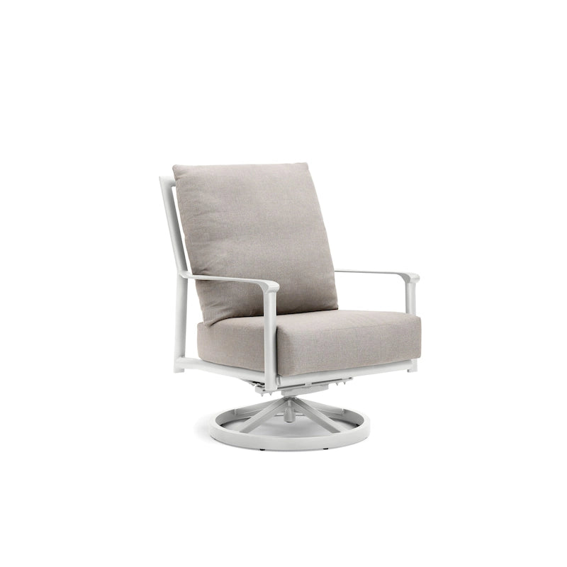 Fauteuil à bascule pivotant à dossier haut Aspen Cushion Outdoor Resort-Grade Sunbrella