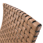 Ensemble de mobilier de patio en rotin 3 pièces comprenant des chaises longues pliables en osier et une table basse pour l'extérieur, le jardin, la pelouse ou le balcon.
