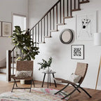 Ensemble de mobilier de patio en rotin 3 pièces comprenant des chaises longues pliables en osier et une table basse pour l'extérieur, le jardin, la pelouse ou le balcon.