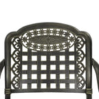Chaises de salle à manger de patio en aluminium moulé Clihome (ensemble de 2)