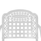 Chaises de salle à manger de patio en aluminium moulé Clihome (ensemble de 2)