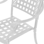 Chaises de salle à manger de patio en aluminium moulé Clihome (ensemble de 2)