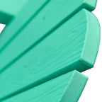 Ensemble de 2 chaises de patio d'extérieur OVIOS en plastique imitation bois de style Adirondack