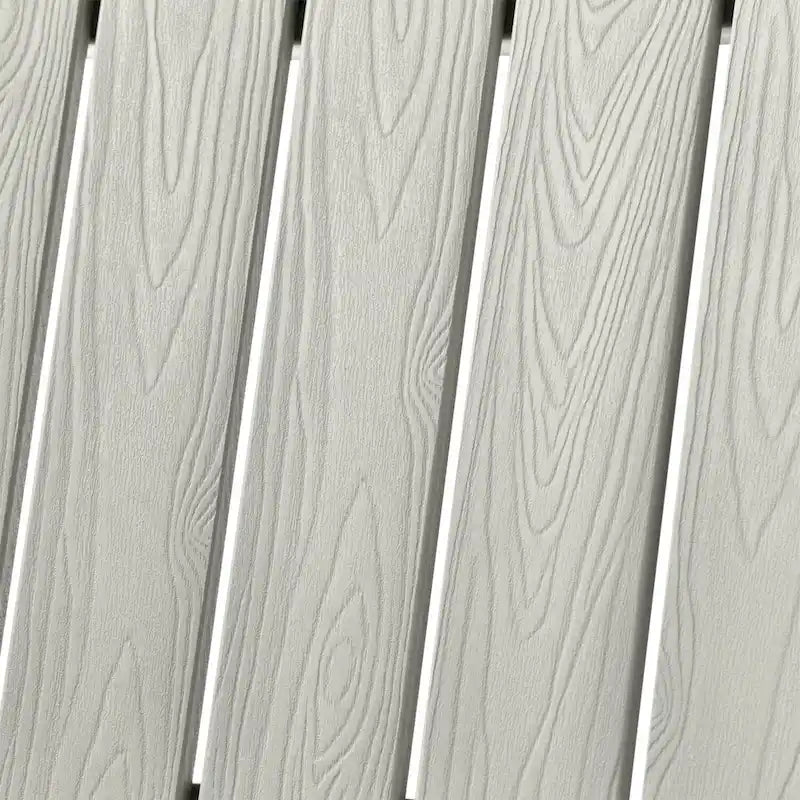 Ensemble de 2 chaises de patio d'extérieur OVIOS en plastique imitation bois de style Adirondack