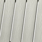 Ensemble de 2 chaises de patio d'extérieur OVIOS en plastique imitation bois de style Adirondack