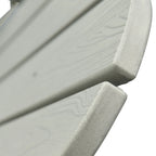 Ensemble de 2 chaises de patio d'extérieur OVIOS en plastique imitation bois de style Adirondack