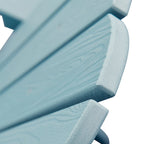 Ensemble de 2 chaises de patio d'extérieur OVIOS en plastique imitation bois de style Adirondack