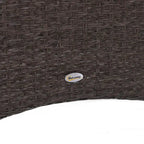 Ensemble de 5 pièces Outsunny en osier comprenant chaises de patio, poufs et table basse
