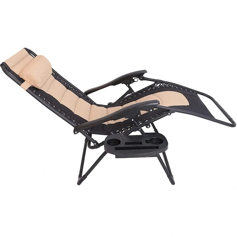 Fauteuil gonflable surdimensionné à gravité zéro, rembourré, pour piscine extérieure, terrasse, plage, jardin