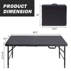 Table pliante portable de 1,20 m