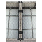 Ensemble de canapés 9 pièces LSI Antibes en résine tressée grise Sunbrella