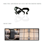 Ensemble de canapés 9 pièces LSI Antibes en résine tressée grise Sunbrella