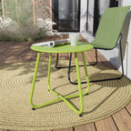 Table d'appoint ronde en acier pour extérieur