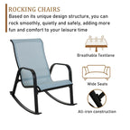 Fauteuil à bascule Teslin amovible à cadre en fer simple