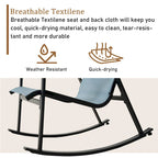 Fauteuil à bascule Teslin amovible à cadre en fer simple