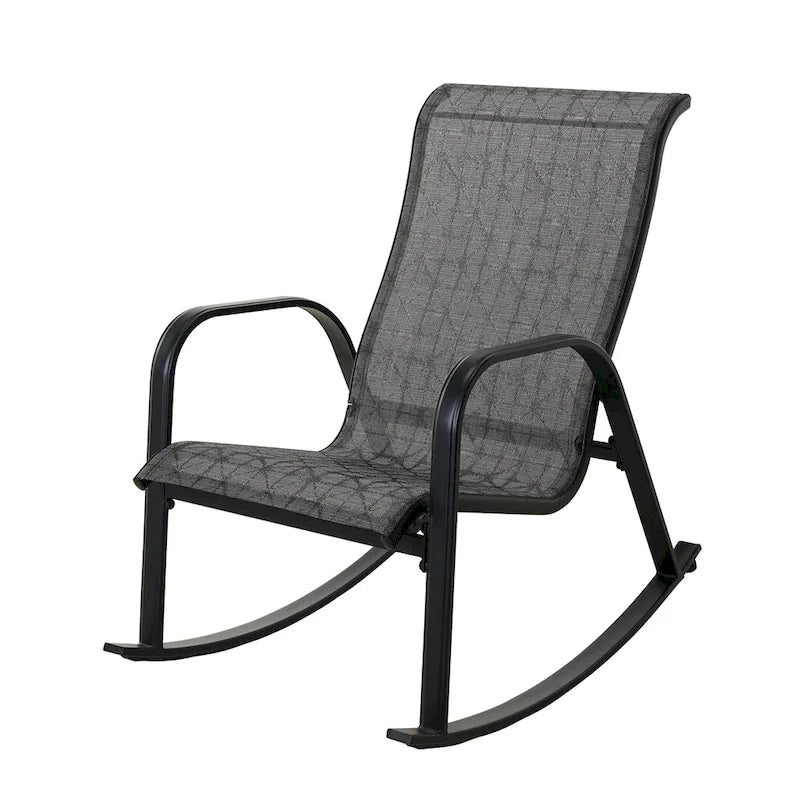 Fauteuil à bascule Teslin amovible à cadre en fer simple