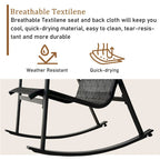 Fauteuil à bascule Teslin amovible à cadre en fer simple