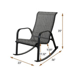 Fauteuil à bascule Teslin amovible à cadre en fer simple