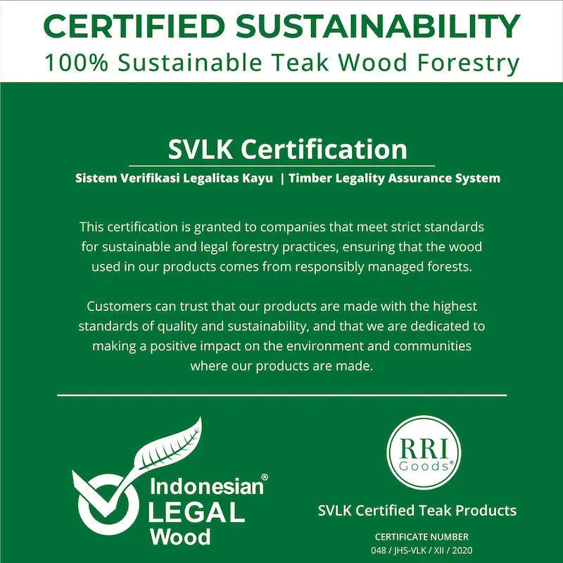 Table basse d'extérieur rectangulaire en teck RRI Goods, 61 x 122 cm, idéale pour patio, balcon, pelouse, terrasse, jardin.