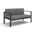 Ensemble de canapés modernes en aluminium 4 pièces pour terrasse et jardin extérieur