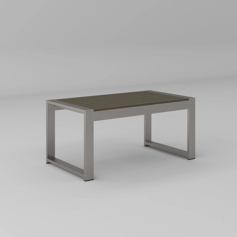 Ensemble de canapés modernes en aluminium 4 pièces pour terrasse et jardin extérieur