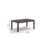Ensemble de canapés modernes en aluminium 4 pièces pour terrasse et jardin extérieur
