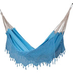 Hamac de patio brésilien en coton, balancelle d'extérieur