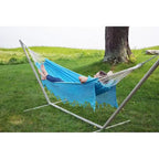 Hamac de patio brésilien en coton, balancelle d'extérieur