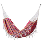 Hamac de patio brésilien en coton, balancelle d'extérieur