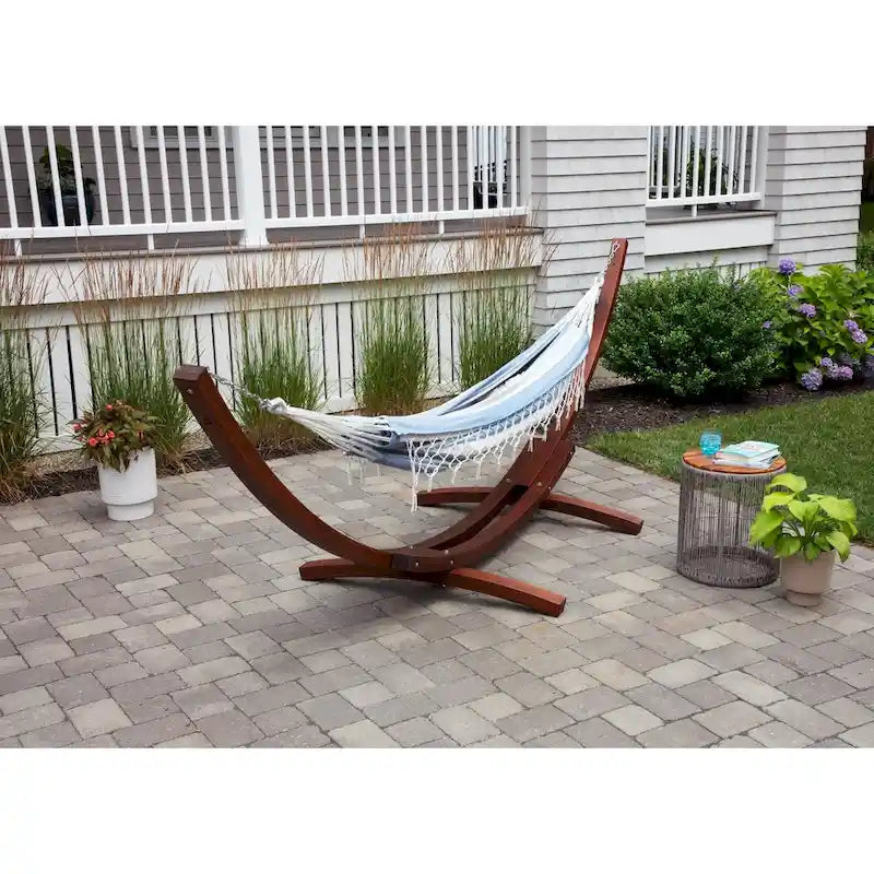 Hamac de patio brésilien en coton, balancelle d'extérieur