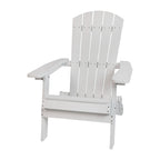 Ensemble de 2 chaises Adirondack pliantes d'intérieur/extérieur avec table d'appoint - 34 cm de profondeur x 30,25 cm de largeur x 37 cm de hauteur