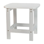 Ensemble de 2 chaises Adirondack pliantes d'intérieur/extérieur avec table d'appoint - 34 cm de profondeur x 30,25 cm de largeur x 37 cm de hauteur