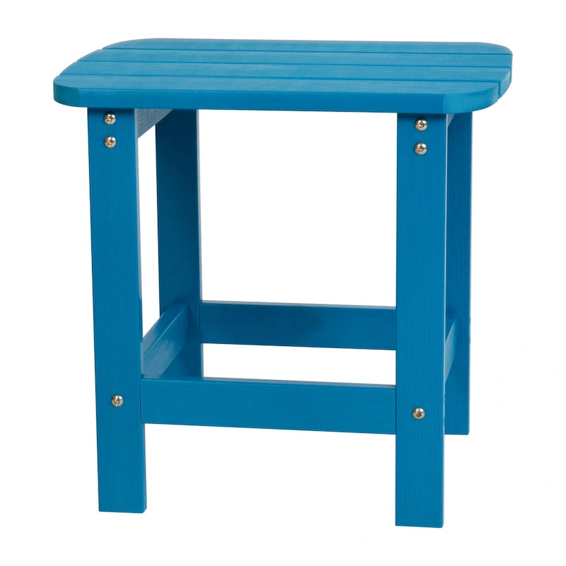 Ensemble de 2 chaises Adirondack pliantes d'intérieur/extérieur avec table d'appoint - 34 cm de profondeur x 30,25 cm de largeur x 37 cm de hauteur