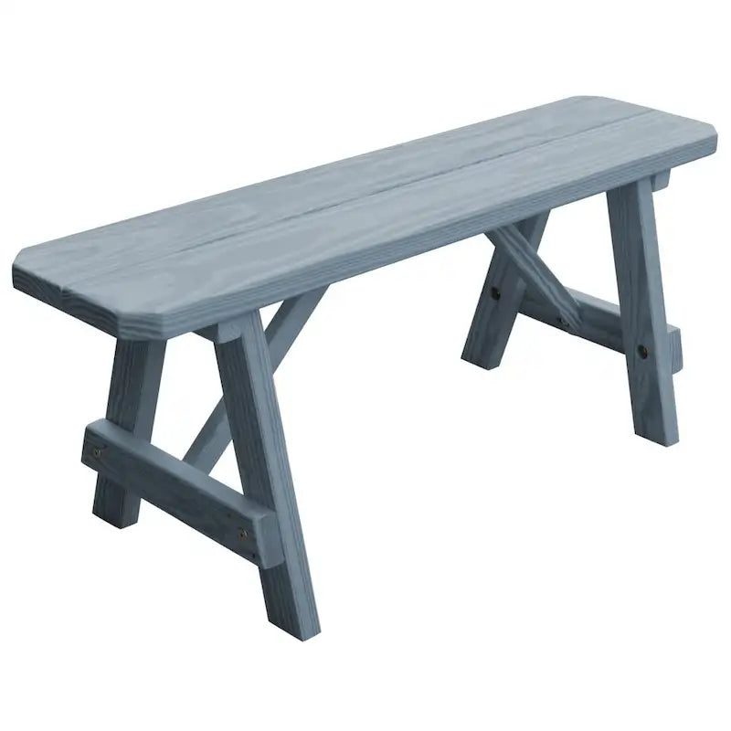 Banc traditionnel de 1,20 m en pin traité sous pression