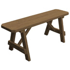 Banc traditionnel de 1,20 m en pin traité sous pression