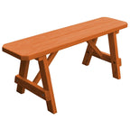 Banc traditionnel de 1,20 m en pin traité sous pression