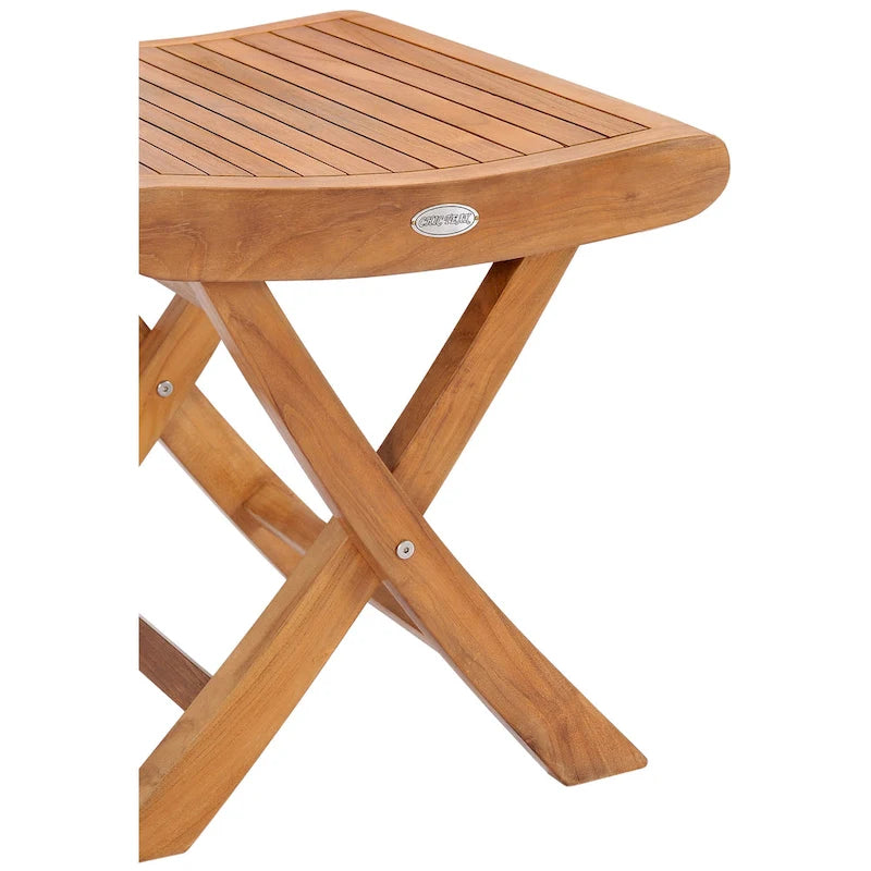 Tabouret/table d'appoint d'extérieur en bois de teck Chic Teak Italy, fabriqué à partir de bois de teck de qualité supérieure.