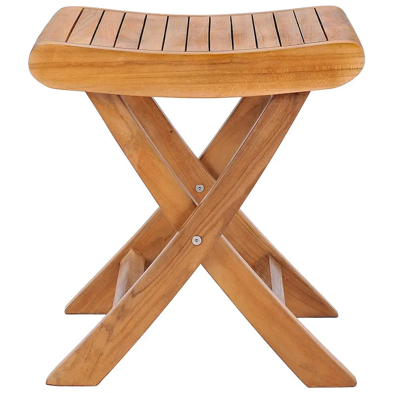 Tabouret/table d'appoint d'extérieur en bois de teck Chic Teak Italy, fabriqué à partir de bois de teck de qualité supérieure.
