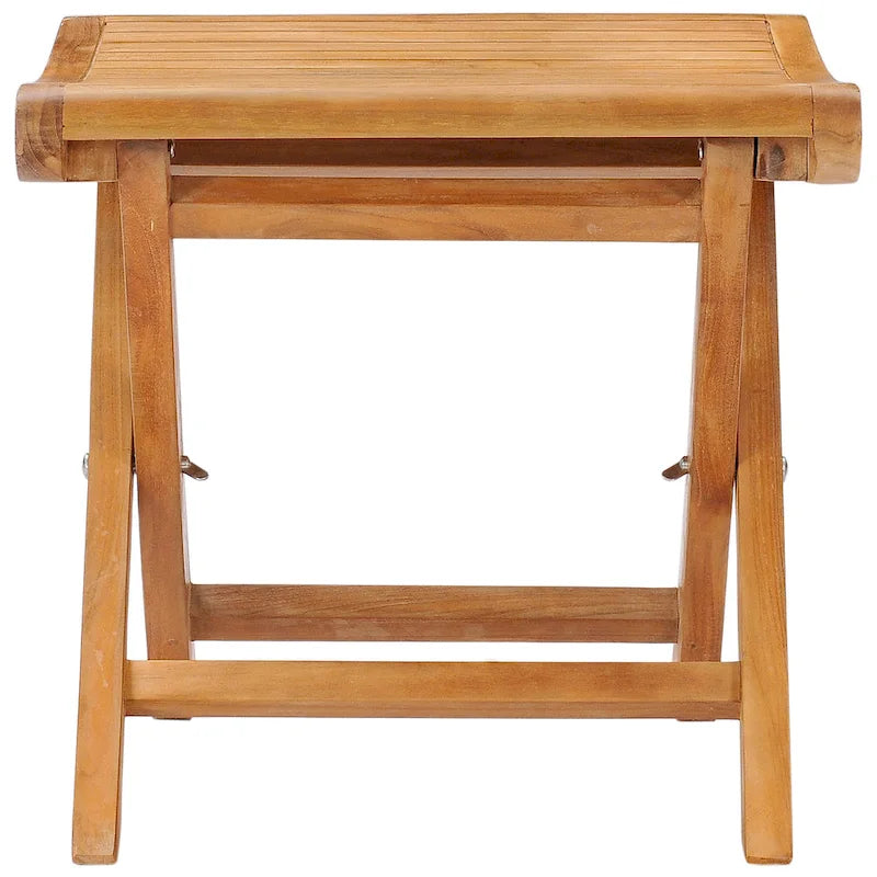 Tabouret/table d'appoint d'extérieur en bois de teck Chic Teak Italy, fabriqué à partir de bois de teck de qualité supérieure.