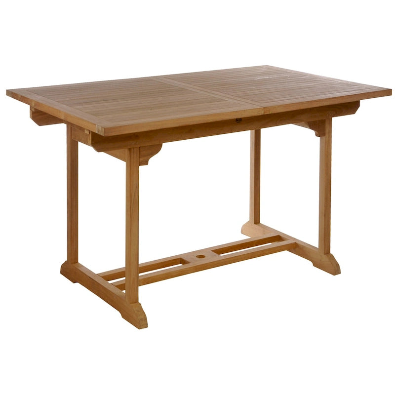 Ensemble table et chaises de bar Orleans en bois de teck Chic Teak 9 pièces avec coussins